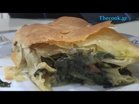 Νηστίσιμη Σπανακόπιτα με Θρακιώτικο Φύλλο