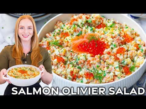 Smoked Salmon Olivier Potato Salad