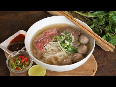 Pho au bœuf (Soupe vietnamienne)