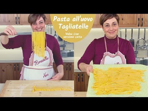 Tagliatelle all'uovo fatte in casa
