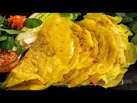 Bánh Xèo Miền Nam Giòn Lâu Không Ngấm Dầu