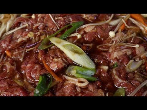 비법 재료로 맛을 낸 소불고기