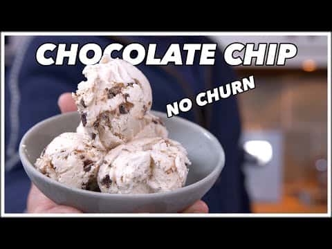 Chocolate Chocolate Chip No Churn Ice Cream