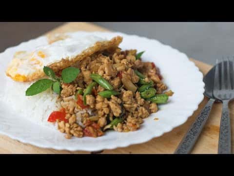 Thai Holy Basil Stir-Fry with Chicken (Pad Gaprao Gai)