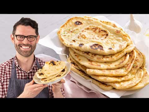 Homemade Garlic Naan