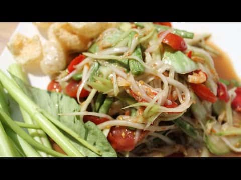 Salade de papaye verte (Tam Mak Houng / Som Tam)