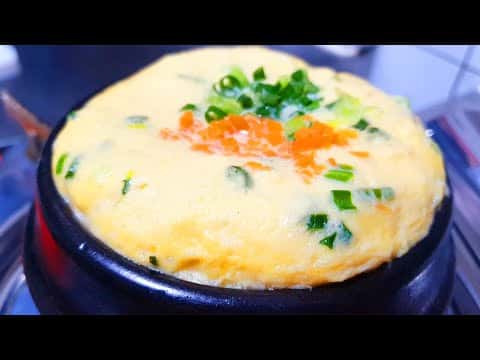 부드러운 뚝배기 계란찜