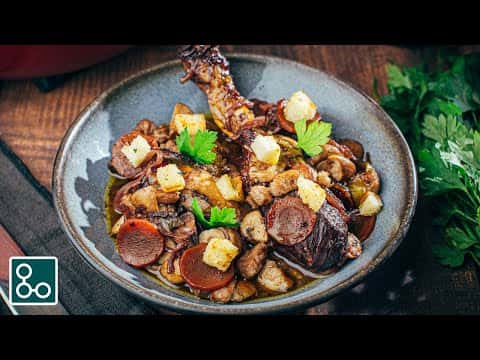 Poulet façon Coq au Vin