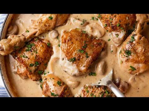 Chicken Fricassee (Creamy French Chicken Stew)
