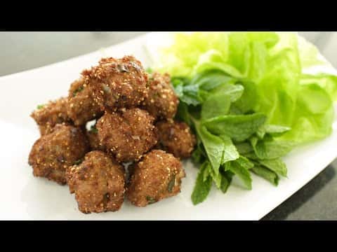 Laab Meatballs (Laab Tod)