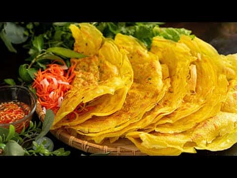 Bánh Xèo Giòn Miền Nam (Bột Tự Pha)