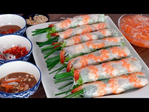Gỏi Cuốn Tôm Thịt Và Cách Pha Nước Chấm