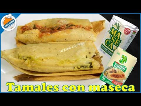 Tamales rojos y verdes con Maseca