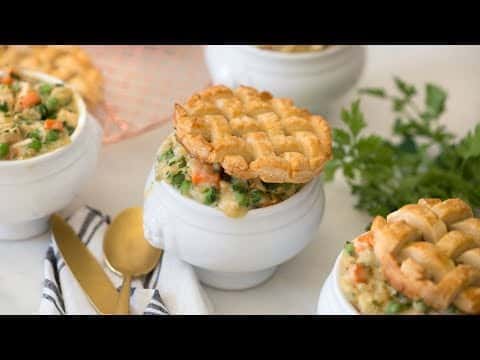 Chicken Pot Pie with Lattice Crust