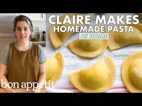 Three Kinds of Homemade Filled Pasta (Ravioli, Agnolotti, Mezzaluna)