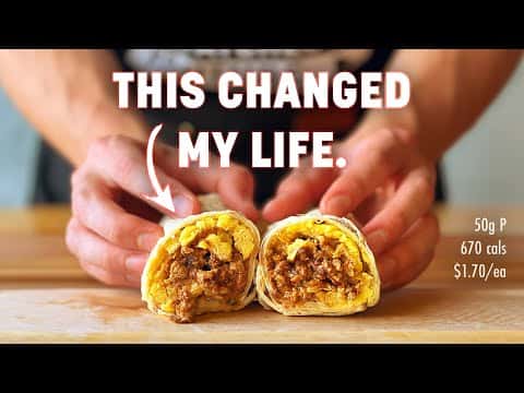 Meal Prep High Protein Breakfast Burritos