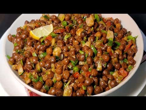 काले चने की चाट