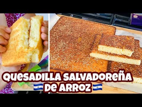 Quesadilla de arroz salvadoreña
