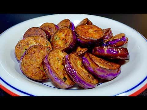 香煎茄子肉餅