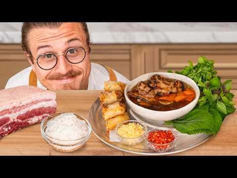 Bun Cha Hanoi (Vietnamese Grilled Pork with Rice Noodles)