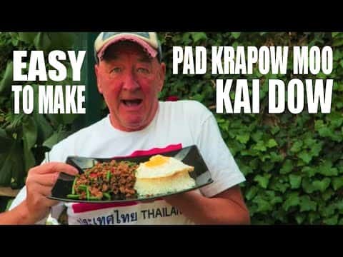 Pad Krapow Moo Kai Dow