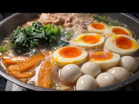 家系ラーメン風鍋