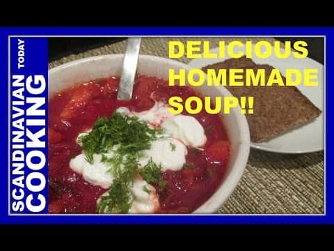 Finnish Beetroot Soup (Punajuurikeitto / Borscht)