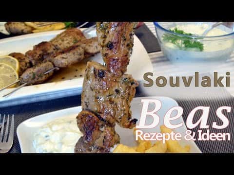 Griechische Souvlaki-Spieße mit Zitronen-Kräuter-Marinade
