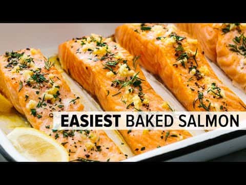 Baked Salmon with Lemon Garlic Butter