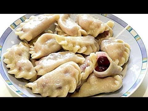 Вареники с вишней на заварном тесте