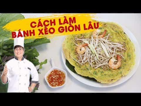 Bánh xèo miền Tây giòn lâu