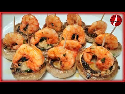 Tapa de Champiñones y Gambas