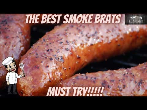Smoked Bratwurst on Traeger Grill