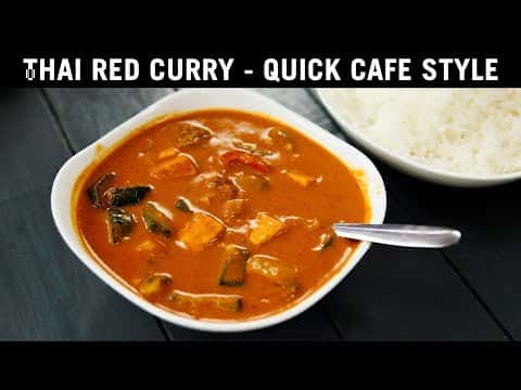 Indian Cafe Style Thai Red Curry