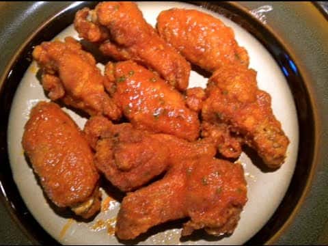Fried Buffalo Wings & Baked Seasoned Wings