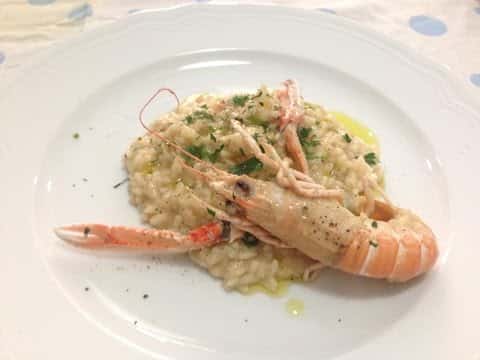 Risotto alla crema di scampi