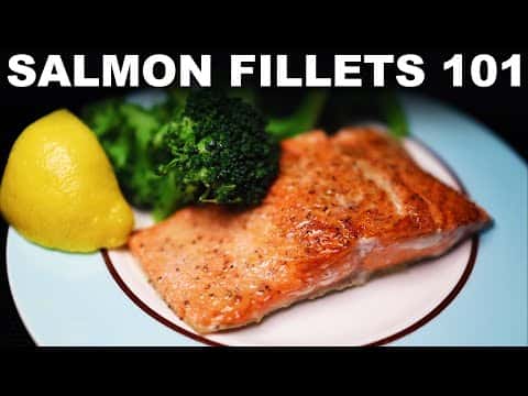 Pan-Seared and Broiled Salmon Fillets