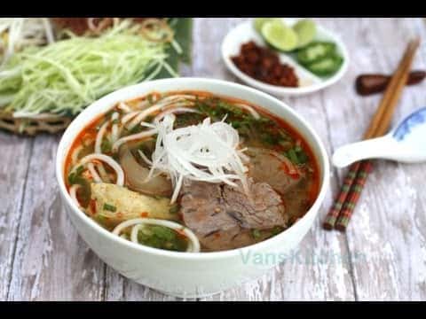 Bun Bo Hue (Vietnamese Spicy Beef Noodle Soup)