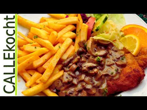 Jägerschnitzel mit Champignonsoße