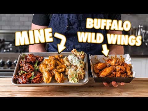 Homemade Buffalo Wild Wings with 3 Signature Sauces