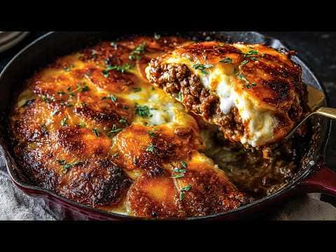 Top 4 Ground Beef Recipes: Ground Beef & Potato Dinner, Creamy Ground Beef Pot Pie, Cheeseburger Pie, Ground Meat & Potato Pie