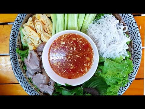 Nước mắm chua ngọt chấm gỏi cuốn