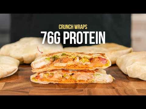 High Protein Chicken Crunch Wraps