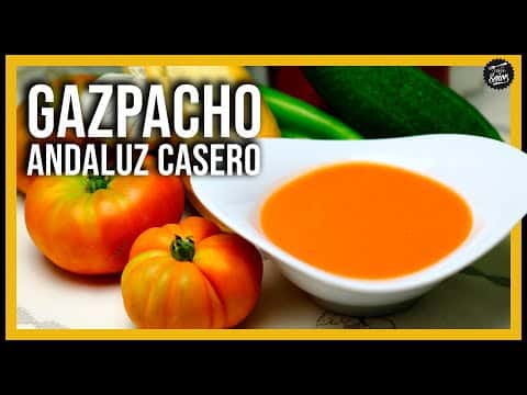 Gazpacho andaluz casero (Sin pan)