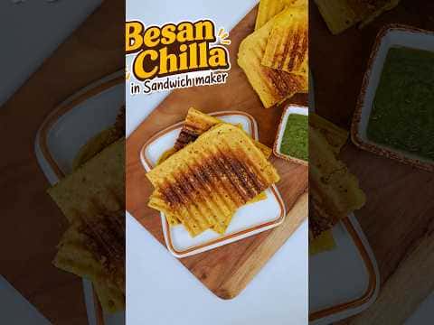 Crispy Besan Chilla in a Sandwich Maker