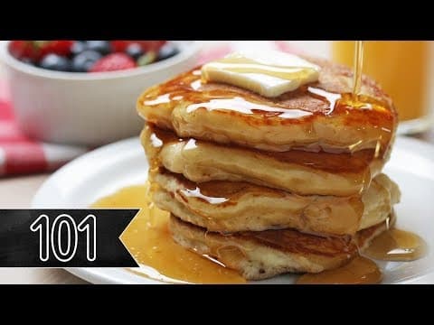The Fluffiest Buttermilk Pancakes by Tasty