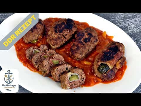 DDR Bauernrouladen mit Zwiebel-Letscho