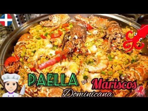 Paella de Mariscos Dominicana