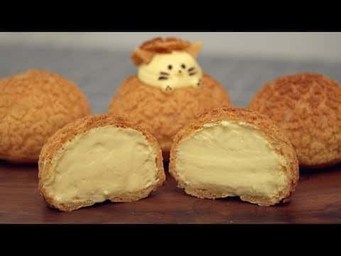 Choux Au Craquelin (Cream Puffs)