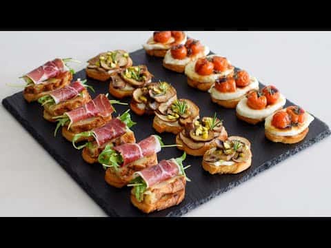 3 Crostinis Variados de Primavera